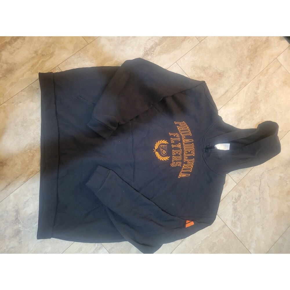Adidas Philadelphia Flyers Black & Orange Hooded Sweatshirt Sz 3x Philly Hockey - Picture 1 of 2